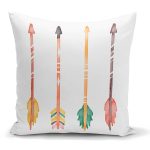 Renkli Oklar Modern Dijital Baskılı Kırlent Kılıfı Realhomes