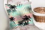 Livense Palmiye Yaprakları Özel Tasarım Yastık Kırlent Kılıfı Realhomes