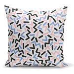 - K2044 - Realhomes  Modern Renkli Şekiller Dekoratif Yastık Kırlent Kılıfı Realhomes