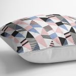 Modern Geometrik Desenli Dijital Baskılı Yastık Kırlent Kılıfı Realhomes
