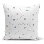 Modern Geometrik Şekiller Dijital Baskılı Yastık Kırlent Kılıfı Realhomes