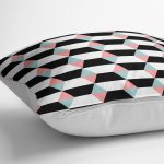 - K2048-3 - Realhomes  Livense Geometrik Şekilli Dekoratif Yastık Kırlent Kılıfı Realhomes