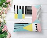 - K2054-1 - Realhomes  Modern Geometrik Şekiller Yastık Kırlent Kılıfı Realhomes