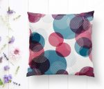 - K2058-1 - Realhomes Livense Renkli Yuvarlak Desenli Yastık Kırlent Kılıfı Realhomes