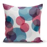 - K2058 - Realhomes Livense Renkli Yuvarlak Desenli Yastık Kırlent Kılıfı Realhomes