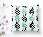 Renkli Yaprak Motifli Dijital Baskılı Modern Yastık Kırlent Kılıfı Realhomes