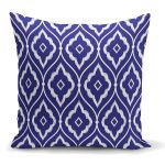 Mavi Etnik Motifli Dijital Baskılı Modern Yastık Kırlent Kılıfı Realhomes