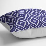 Mavi Etnik Motifli Dijital Baskılı Modern Yastık Kırlent Kılıfı Realhomes