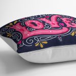 - K2080-3 - Realhomes Renkli Love Baskılı Dijital Baskılı Modern Yastık Kırlent Kılıfı Realhomes