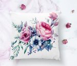 Livense Özel Tasarım Çiçek Desenli Dijital Baskılı Kırlent Kılıfı Realhomes