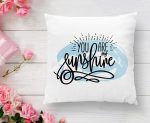 - K2105-1 - Realhomes  You Are My Sunshıne Yazı Desenli Dijital Baskılı Modern Kırlent Kılıfı Realhomes