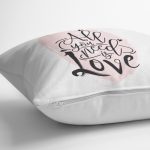 - K2107-3 - Realhomes Özel Tasarım Yazı Desenli Dijital Baskılı Modern Yastık Kırlent Kılıfı Realhomes