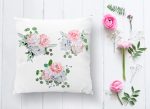 Özel Tasarım Çiçek Temalı Dijital Baskılı Dekoratif Kırlent Kılıfı Realhomes
