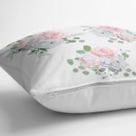 Özel Tasarım Çiçek Temalı Dijital Baskılı Dekoratif Kırlent Kılıfı Realhomes