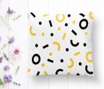 - K2119-1 - Realhomes Geometrik Motifli Dijital Baskılı Dekoratif Kırlent Kılıfı Realhomes