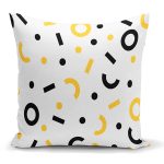 - K2119 - Realhomes Geometrik Motifli Dijital Baskılı Dekoratif Kırlent Kılıfı Realhomes