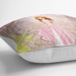 - K2147-3 - Realhomes  Prenses Gırl Deenli Dijital Baskılı Dekoratif Yatık Kılıfı Realhomes