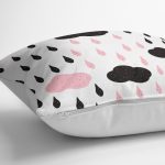 Renkli Bulut Desenli Dijital Baskılı Dekoratif Kırlent Kılıfı Realhomes