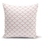 - K2165 - Realhomes  Mürdüm Renkli Geometrik Desenli Dijital Bakılılı Yastık Kılıfı Realhomes