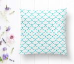 - K2170-1 - Realhomes Mavi Geometrik Desenli Dijital Baskılı Moderm Kırlent Kılıfı Realhomes