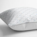 - K2173-3 - Realhomes Açık Mavi Geometrik Desenli Dijital Baskılı Yastık Kılıfı Realhomes