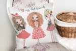 Best Friends Temalı Dijital Baskılı Modern Yastık Kırlent Kılıfı Realhomes