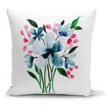 - K2184 - Realhomes Modern Çiçek Desenli Dijital Baskılı Dekoratif Yastık Kılıfı Realhomes