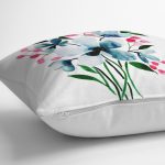 - K2184-3 - Realhomes Modern Çiçek Desenli Dijital Baskılı Dekoratif Yastık Kılıfı Realhomes