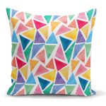 - K2185 - Realhomes Renkli Geometrik Resimli Dijital Baskılı Modern Kırlent Kılıfı Realhomes