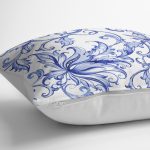 Modern Sarmaşık Desenli Dijital Baskılı Dekoratif Kırlent Kılıfı Realhomes