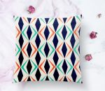 Renkli Geometrik Desenli Dijital Baskılı Modern Yastık Kılıfı Realhomes