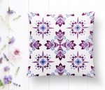 - K2200-1 - Realhomes  Renkli Çiçek Desenli Dijital Baskılı Dekoratif Yastık Kılıfı Realhomes