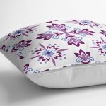 - K2200-3 - Realhomes  Renkli Çiçek Desenli Dijital Baskılı Dekoratif Yastık Kılıfı Realhomes