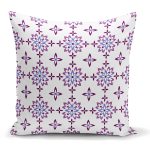 - K2204 - Realhomes Çiçek Temalı Dijital Baskılı Dekoratif Yastık Kırlent Kılıfı Realhomes