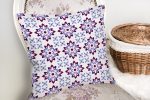 - K2205-2 - Realhomes  Modern Çiçek Resimli Dijital Baskılı Dekoratif Yastık Kılıfı Realhomes