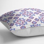 - K2206-3 - Realhomes Özel Tasarım Çiçek Motifli Dijital Baskılı Modern Kırlent Kılıfı Realhomes