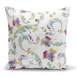 - K2211 - Realhomes Çini Desenli Dijital Baskılı Dekoratif Kırlent Kılıfı Realhomes