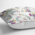 - K2211-3 - Realhomes Çini Desenli Dijital Baskılı Dekoratif Kırlent Kılıfı Realhomes