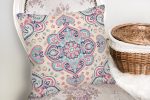 - K2226-2 - Realhomes Damask Desen Motifli Dekoratif Yastık Kırlent Kılıfı Realhomes