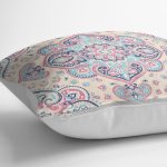 - K2226-3 - Realhomes Damask Desen Motifli Dekoratif Yastık Kırlent Kılıfı Realhomes