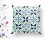 - K2228-1 - Realhomes Modern Çini Desenli Dijital Baskılı Dekoratif Kırlent Kılıfı Realhomes