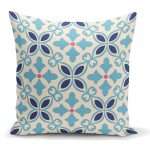 - K2228 - Realhomes Modern Çini Desenli Dijital Baskılı Dekoratif Kırlent Kılıfı Realhomes