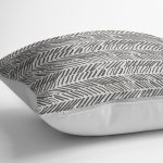 - K2234-3 - Realhomes Modern Siyah Beyaz Desenli Dijital Baskılı Kırlent Kılıfı Realhomes