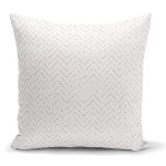 - K2235 - Realhomes Fuşya Renkli Zigzag Desenli Dijital Baskılı Modern Kırlent Kılıfı Realhomes