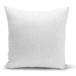 - K2240 - Realhomes  Renkli Zigzag Resimli Dijital Baskılı Dekoratif Kırlent Kılıfı Realhomes