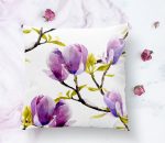 - K2241-1 - Realhomes Sulu Boya Çiçek Desenli Dijital Baskılı Modern Yastık Kılıfı Realhomes