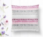 Renkli Zigzag Motifli Dijital Baskılı Kırlent Yastık Kılıfı Realhomes