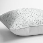 - K2250-3 - Realhomes  Yuvarlak Motifli Dijital Baskılı Modern Yastık Kırlent Kılıfı Realhomes