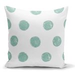 - K2259 - Realhomes Mind Yeşili Puantiyeli Dijital Baskılı Dekoratif Yastık Kılıfı Realhomes