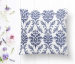 - K2268-1 - Realhomes Modern Damask Temalı Dijital Baskılı Dekoratif Kırlent Kılıfı Realhomes